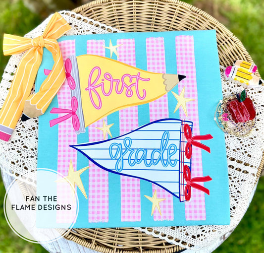 Preppy Grade Level Pennant