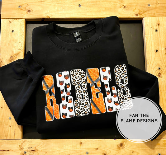 Rebels Basketball Style Short/Long/Sweatshirt