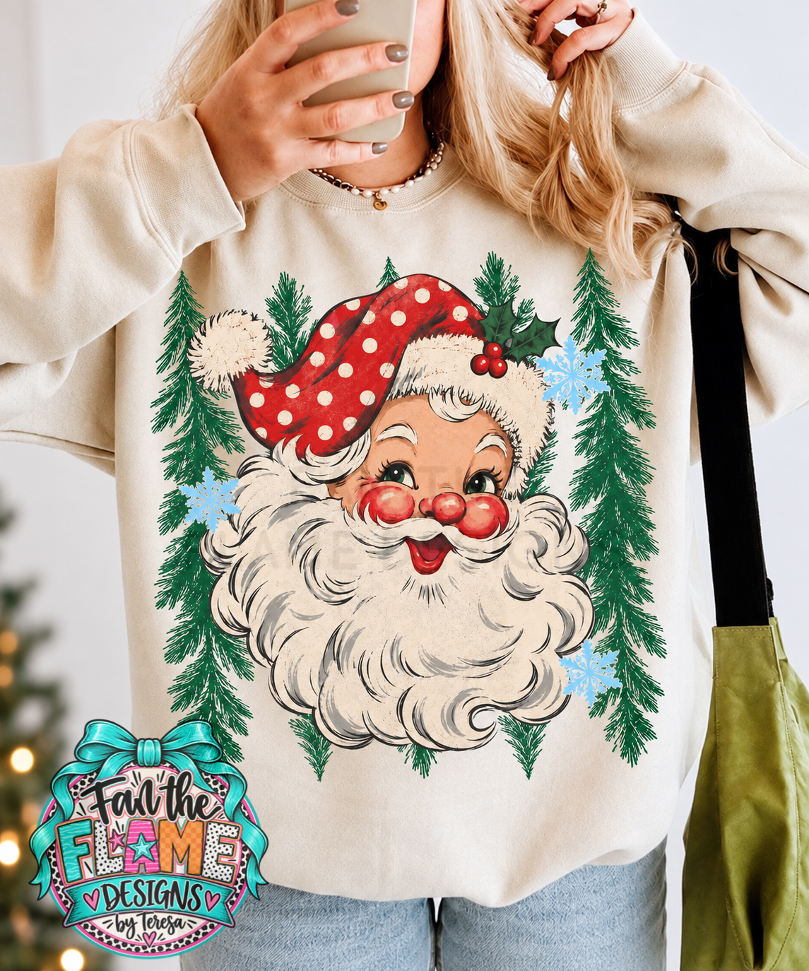 Polka Dot Santa