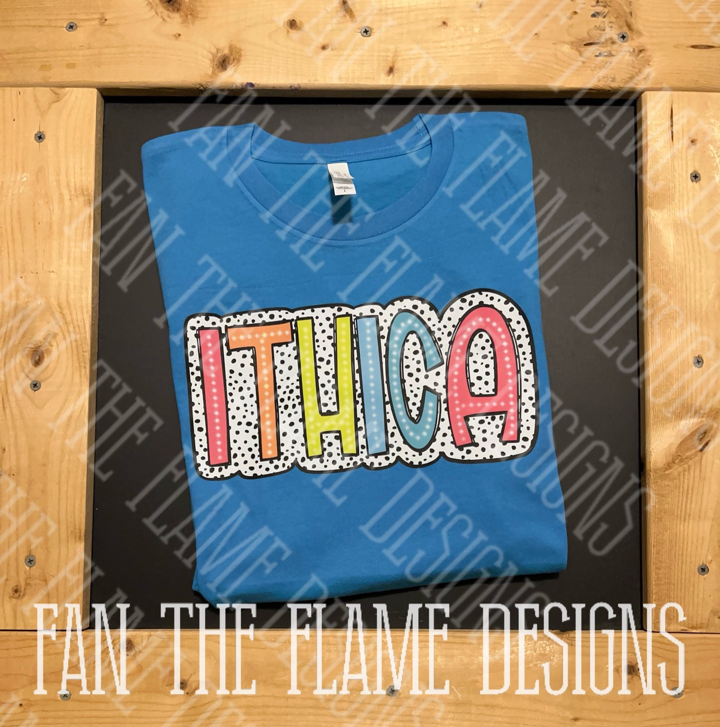 Colorful dotted team tee/sweatshirt