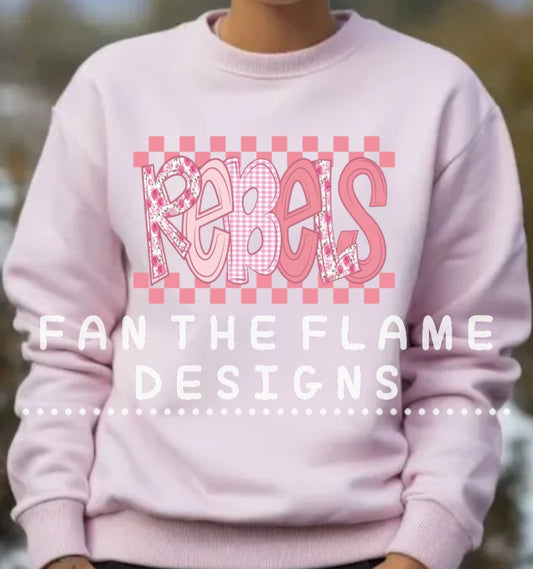 Preppy Pink Rebels Tee/Sweatshirt