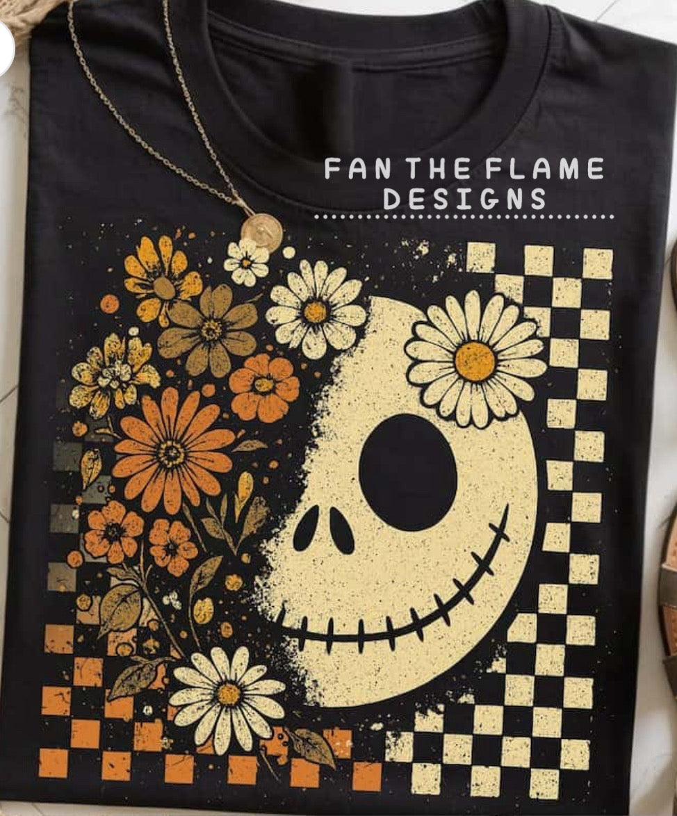 Skellie happy face fall florals Tee/Sweatshirt