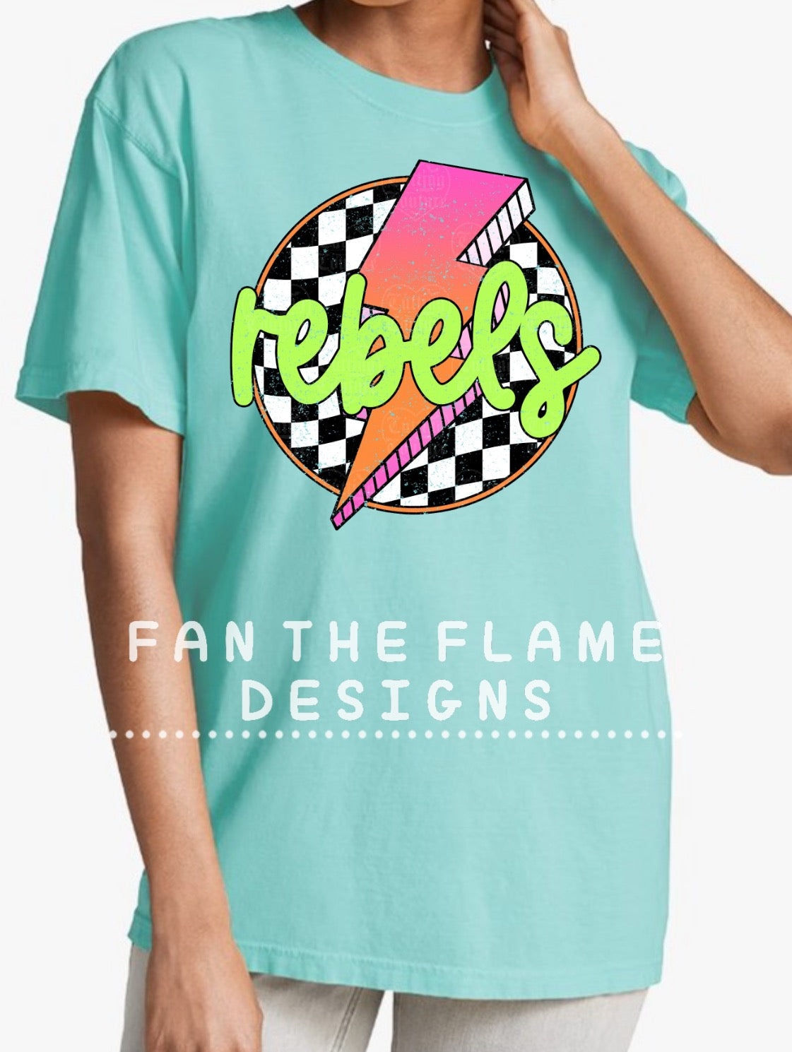 Team Checkered Circle Tee/Sweatshirt
