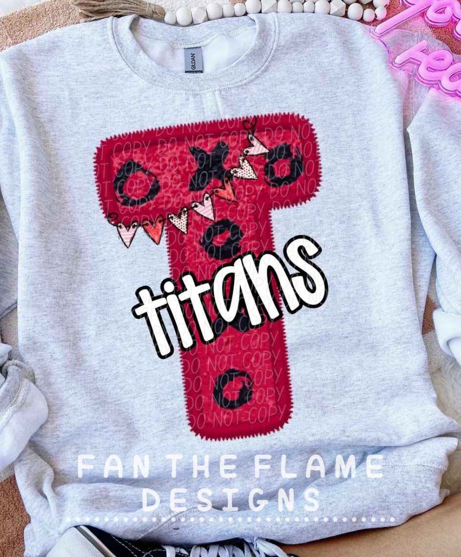 T titans valentine tee/sweatshirt