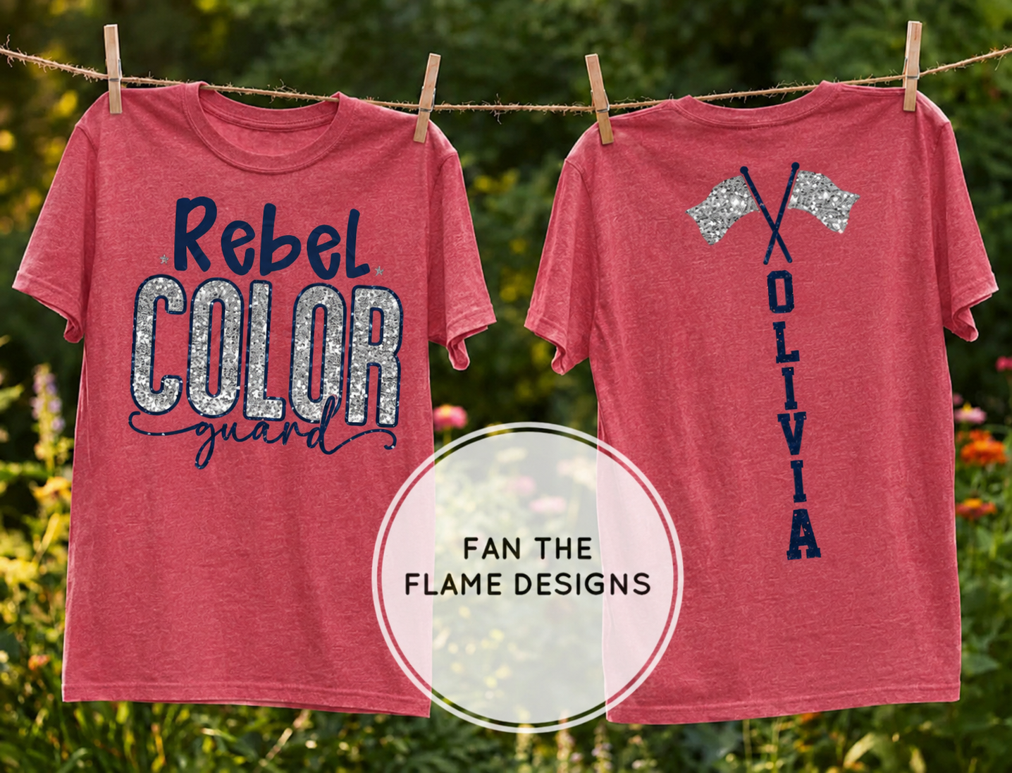 Custom Rebel Color Guard - Front & Back Design