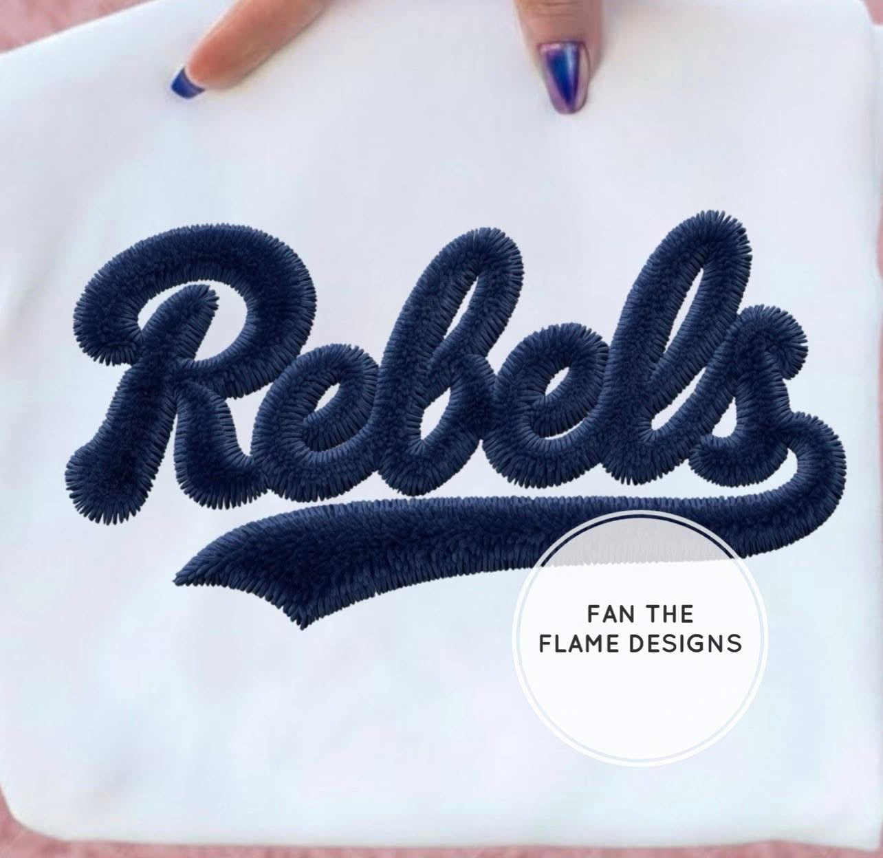 Faux Chenille Rebels Short/Long/Sweatshirt