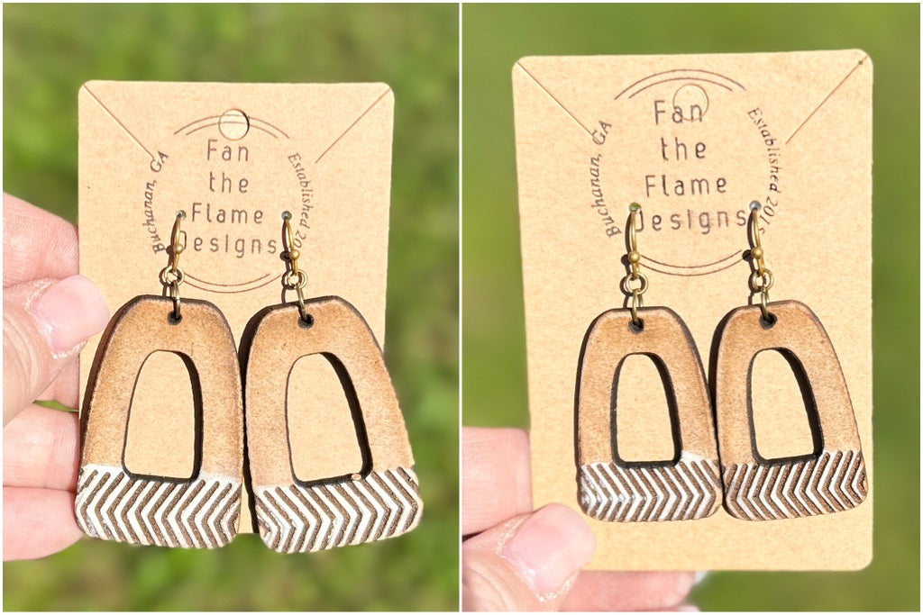 Geometric Handmade Dangle Earrings