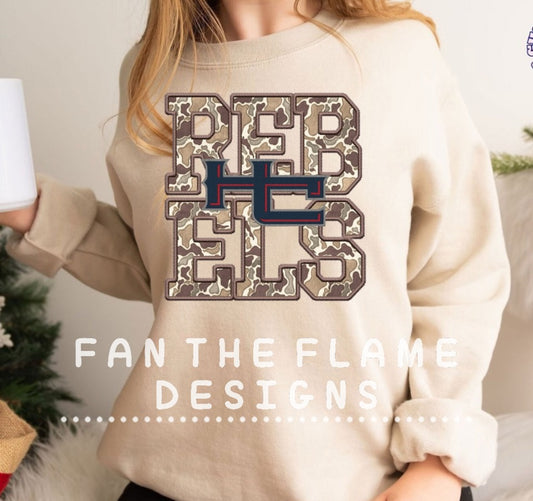 Camo HC Rebels Tee/Sweatshirt