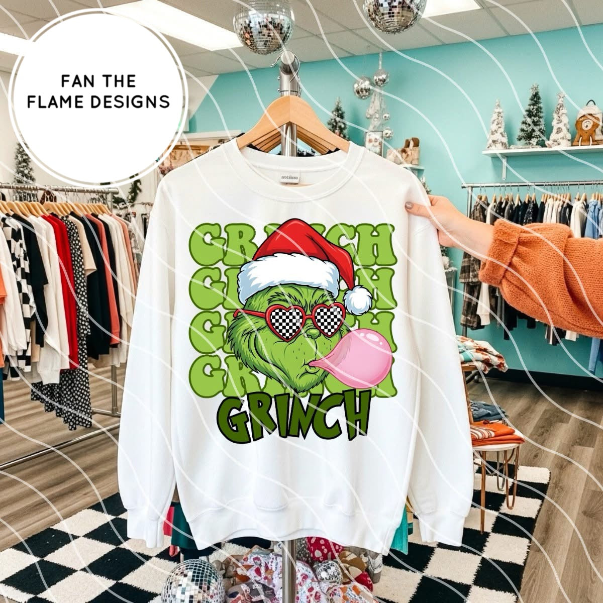Retro Grinch Bubblegum Tee/Sweatshirt