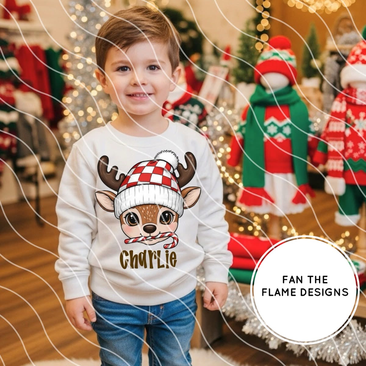 Personalized Reindeer Tee/Sweatshirt