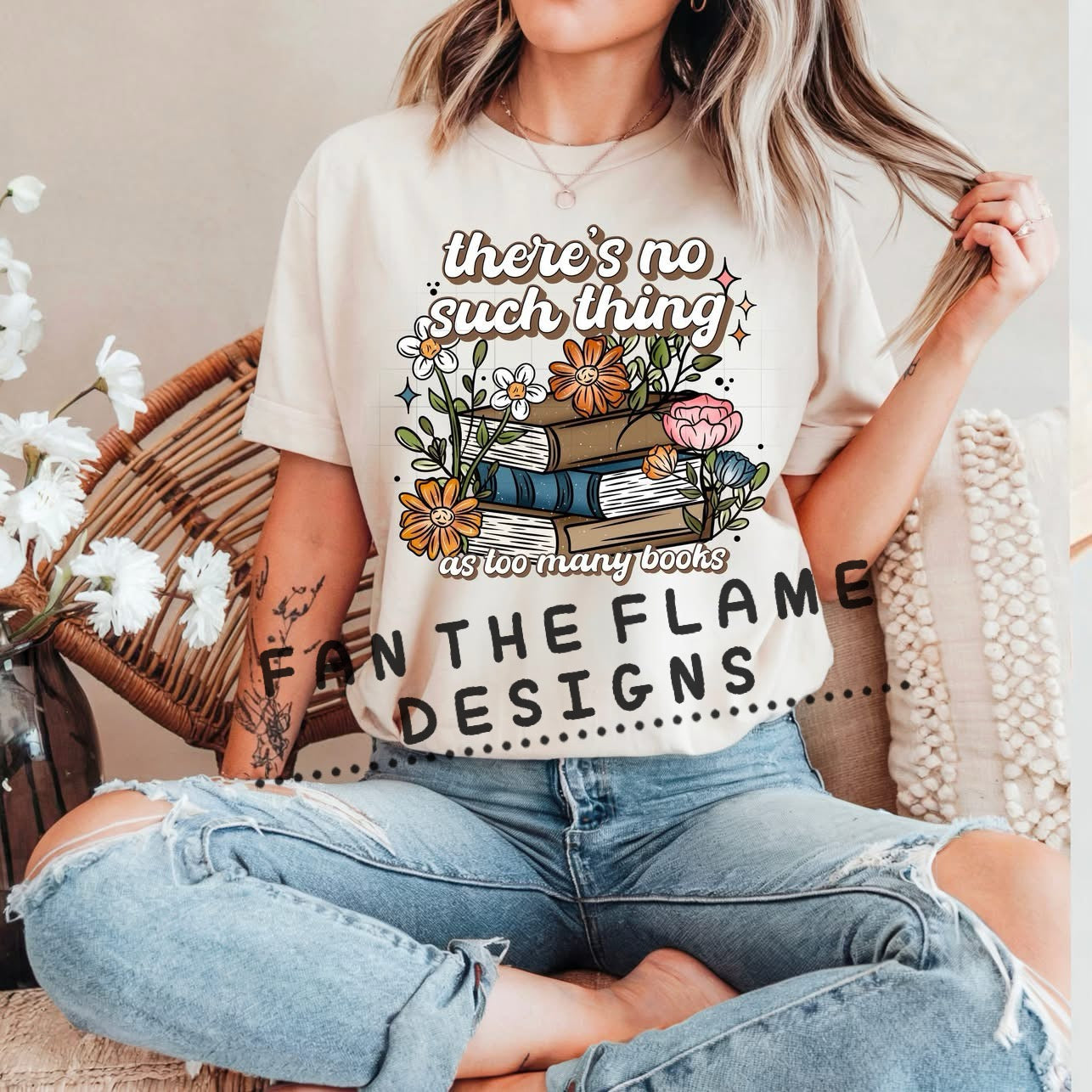 There is no such thing as too many books tee/sweatshirt