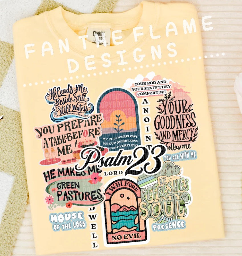 Psalm 23 collage tee/sweatshirt