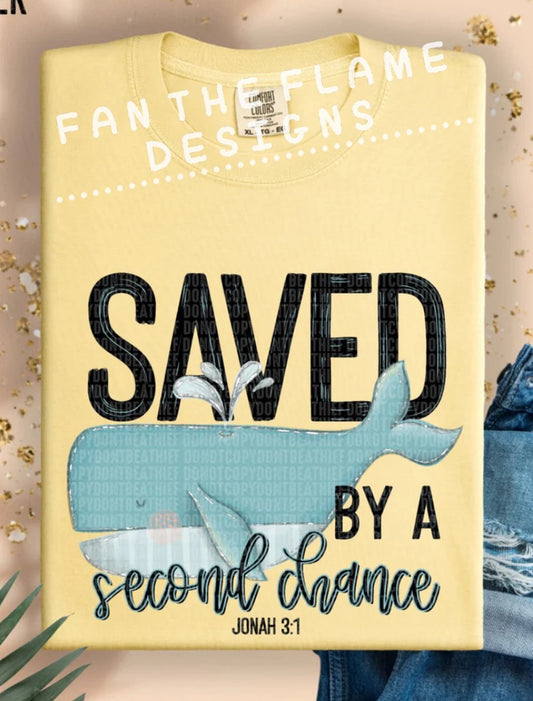 Saved by a second chance tee/tank