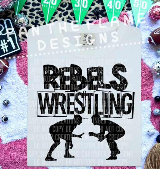 Rebels Wrestling tee/sweatshirt