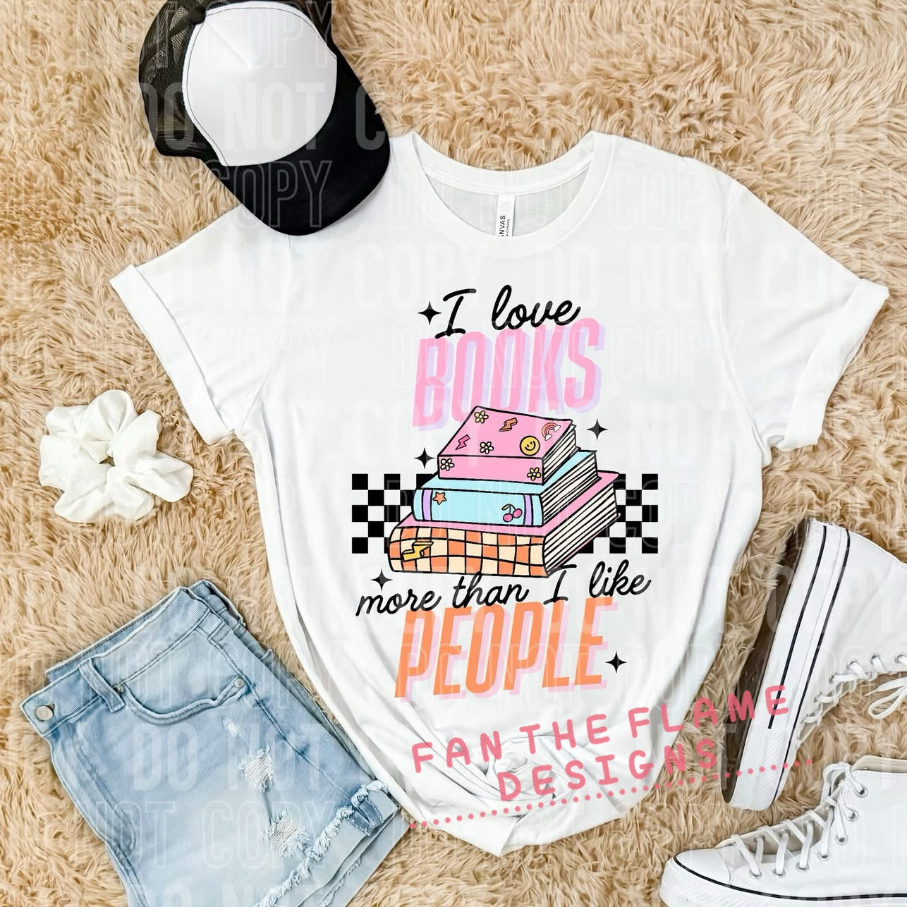 I love books more than I like people tee/tank