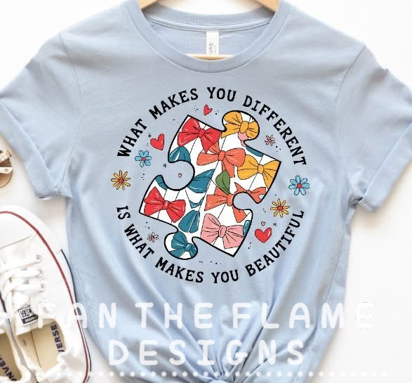What makes you different bows tee/tank