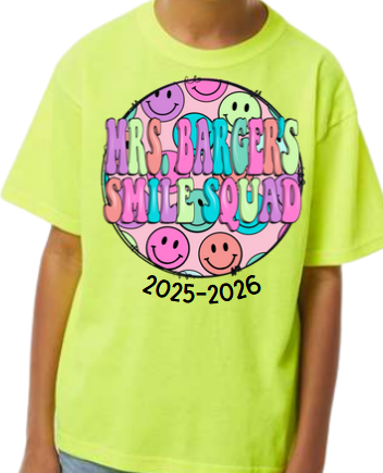 Mrs Barger’s class tee