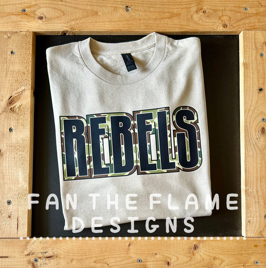 Rebels camo Tee/Sweatshirt