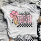Teacher pink with polka dots tee/sweatshirt