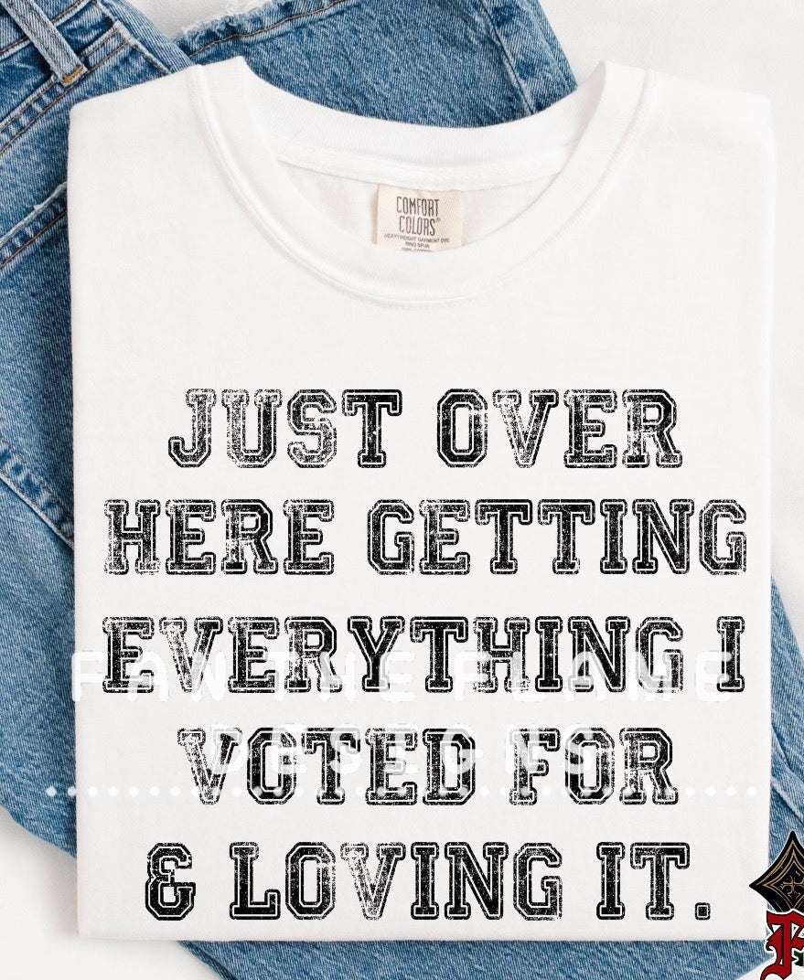 Getting Everything I Voted For Tee/Sweatshirt