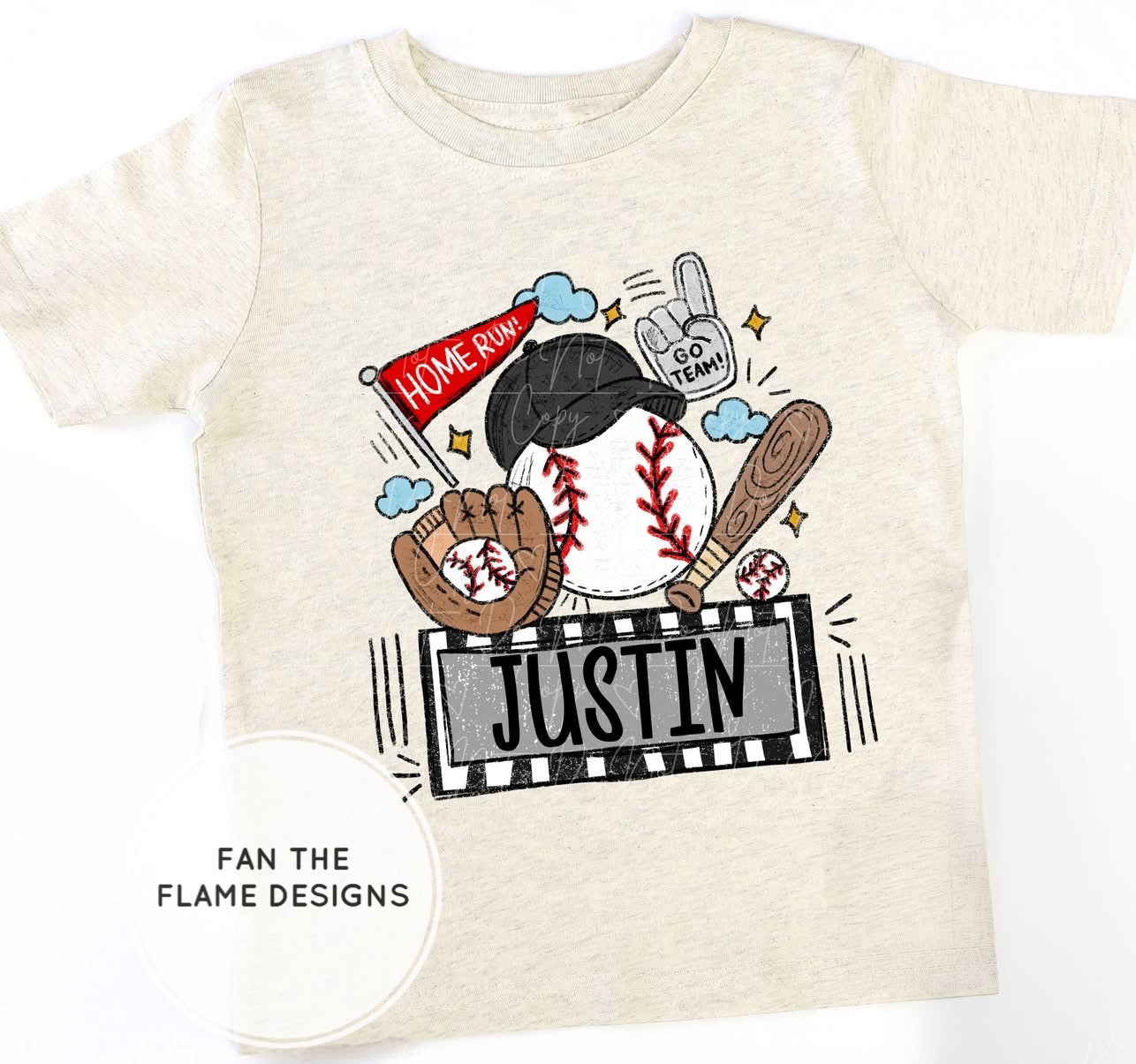 Personalized Baseball/Softball Spirit Short/Long/Sweatshirt