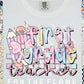 Grade Level Teacher with bows and pencils Tee/Sweatshirt