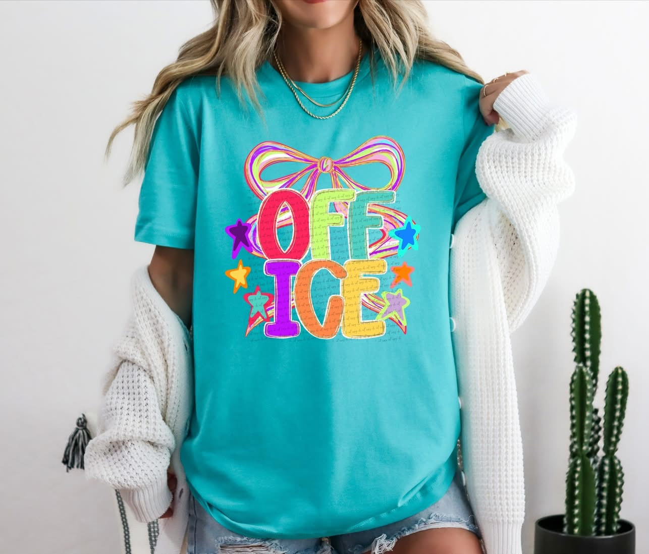 Grade Levels colorful with bow tee/tank