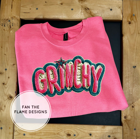 Faux Yarn Grinchy Short/Long/Sweatshirt