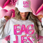 Mascot pink brushstroke tee/sweatshirt