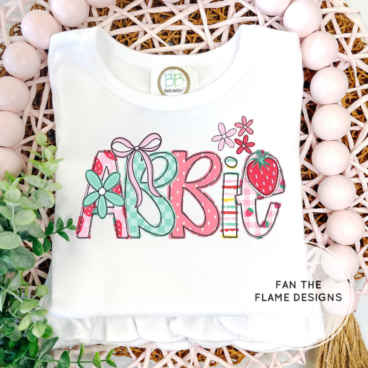 Personalized Strawberry Patch