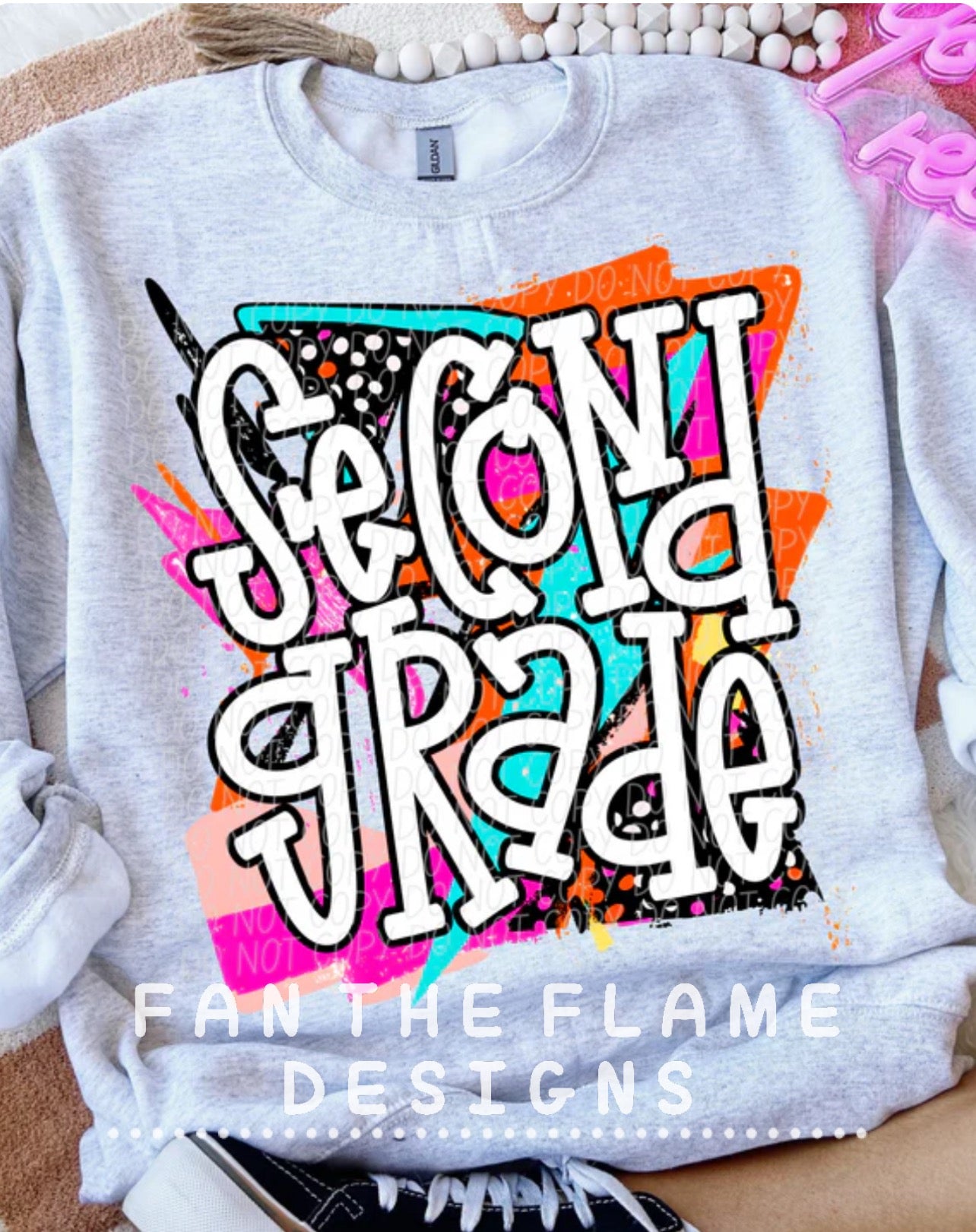 Bright Retro Grade Levels Tee/Sweatshirt