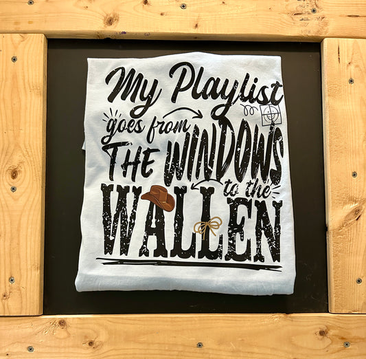 From the window to the Wallen tee/sweatshirt