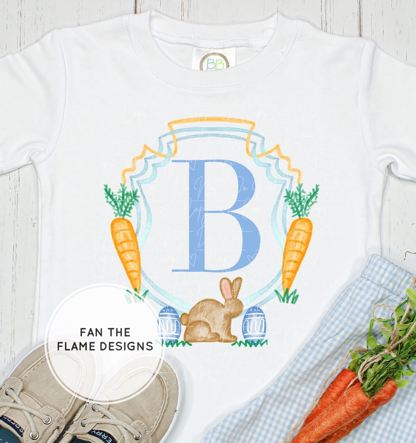 Personalized Easter Arch Initial Short/Long/Sweatshirt