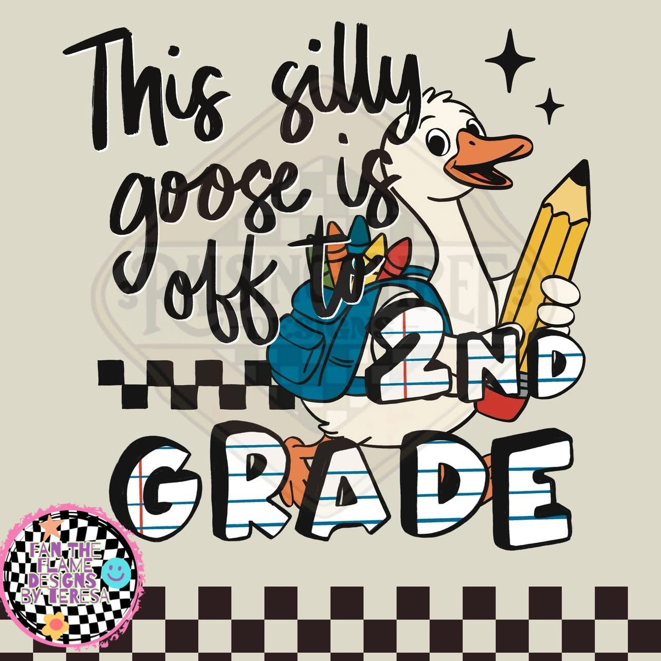 Silly Goose goes to school tee