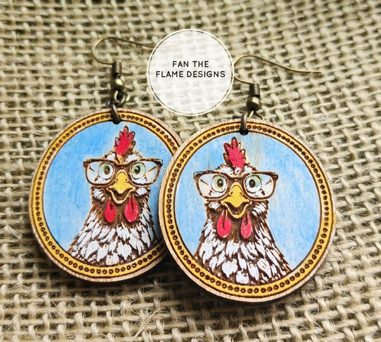 Animals with glasses Earrings