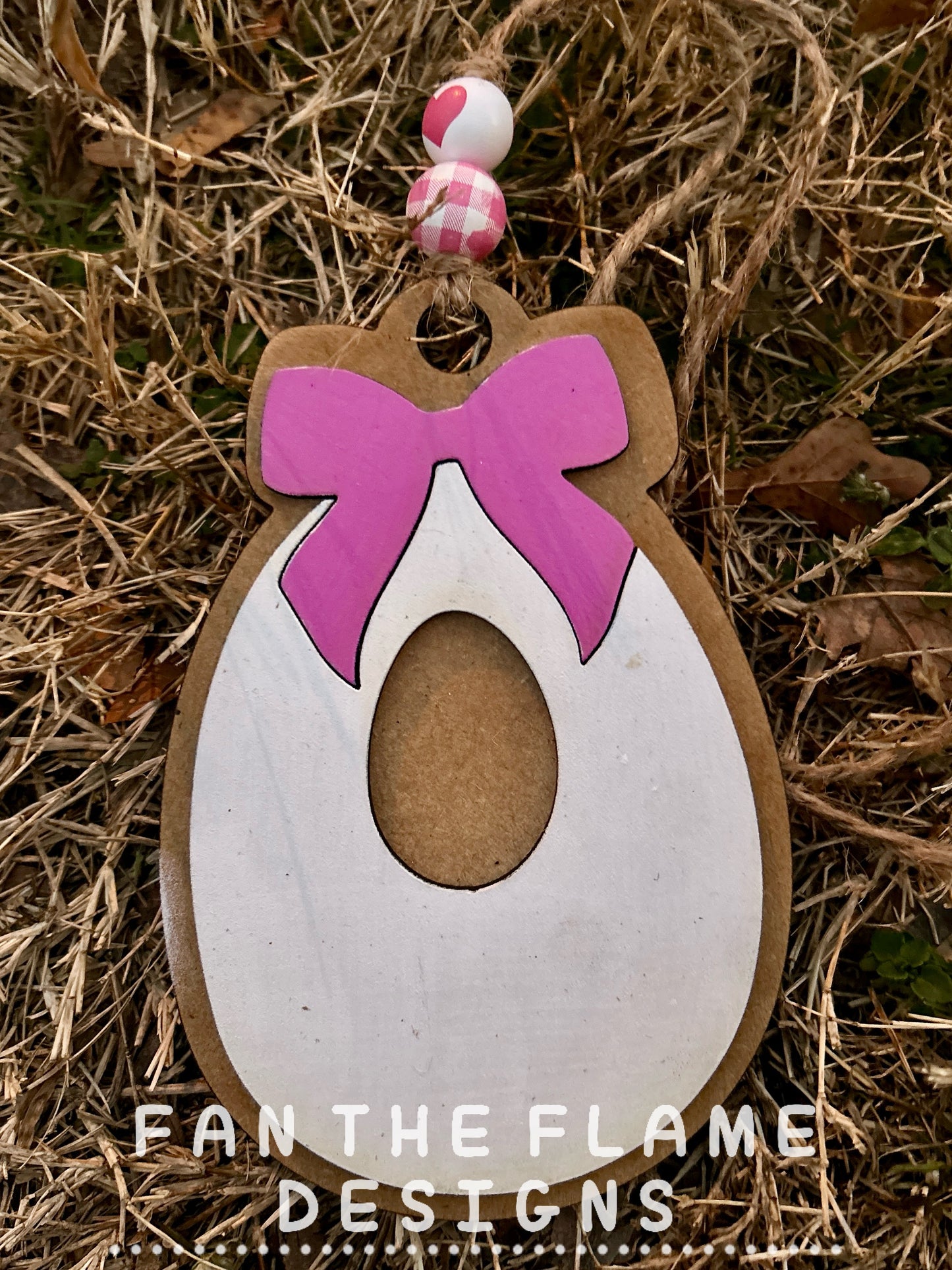 Bow Initial Car Charm