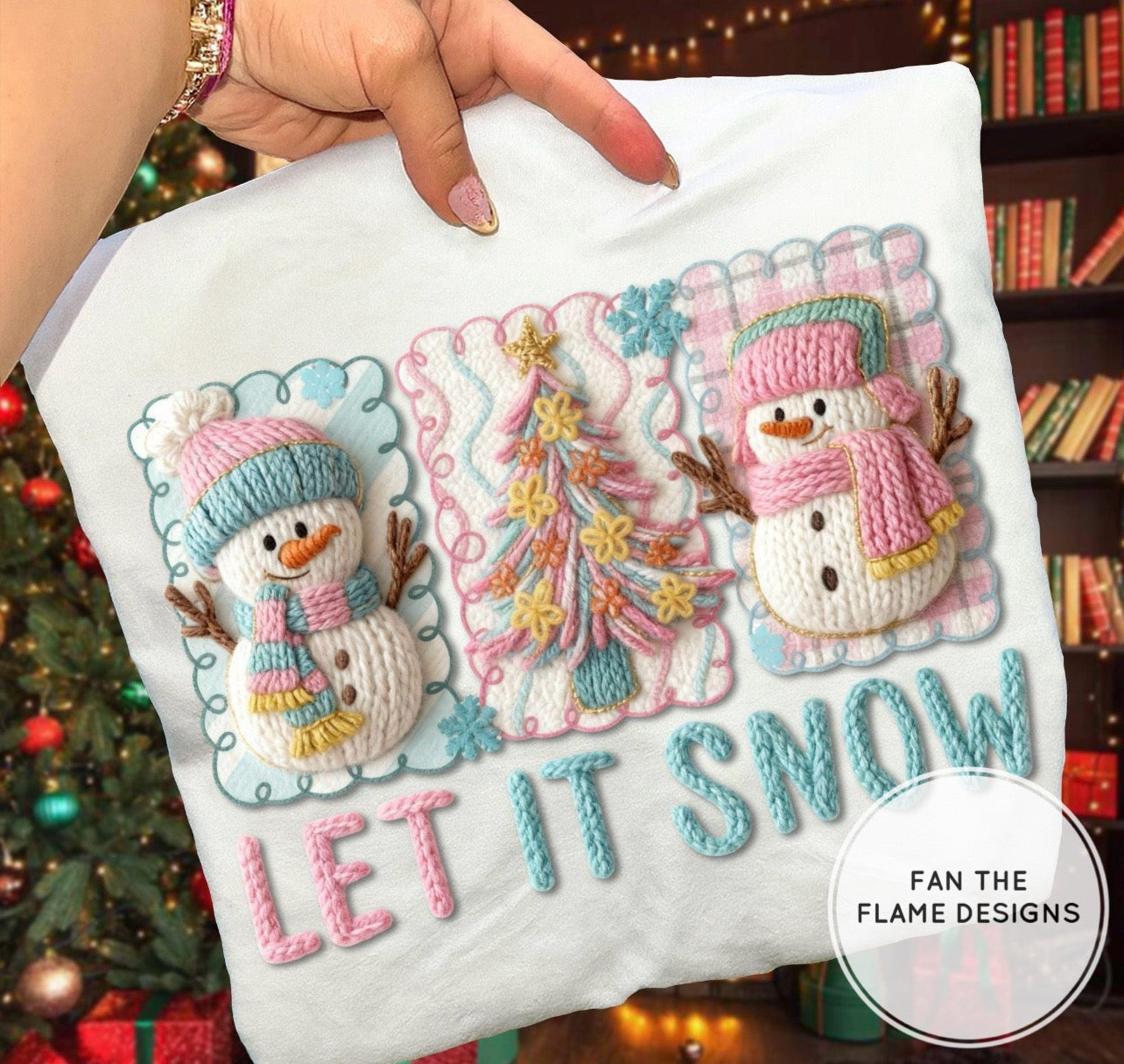 Faux Yarn Let It Snow Short/Long/Sweatshirt