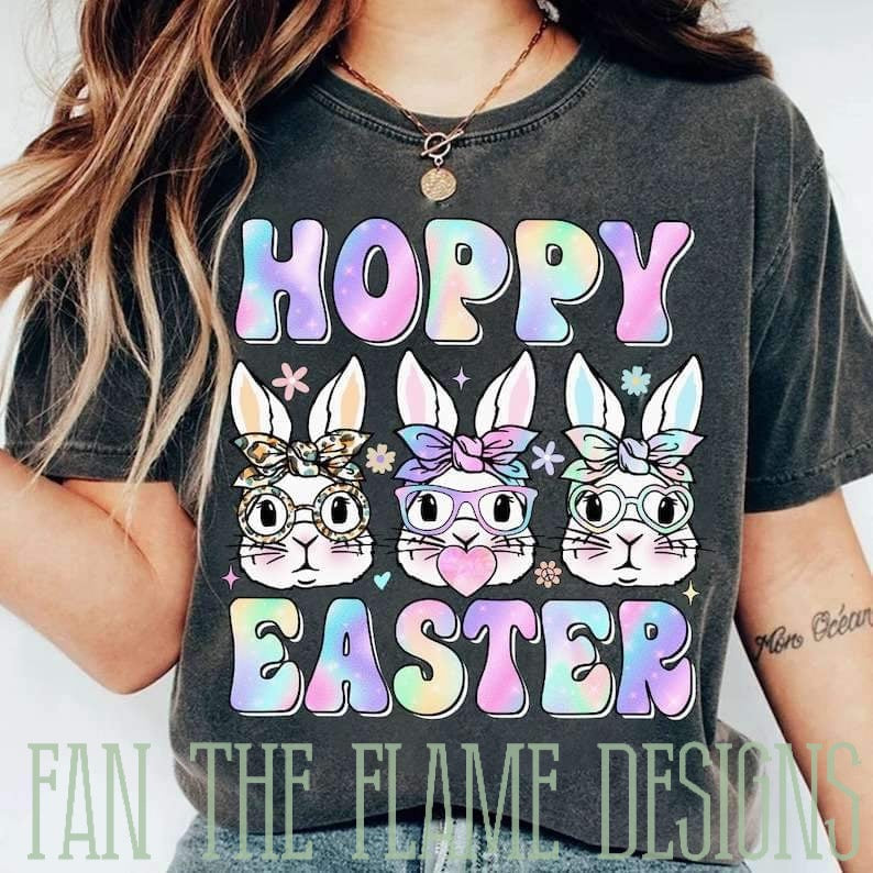 Hoppy Easter Tie Dye tee/sweatshirt