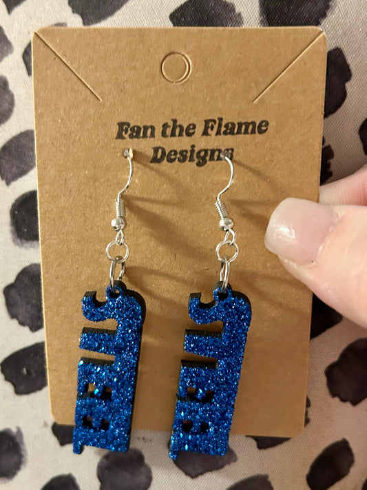 Handmade Steel Dangle Earrings