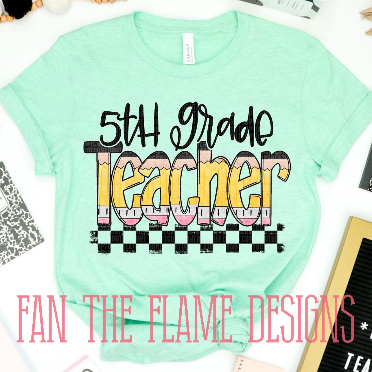 Teacher Pencil Font tee/sweatshirt