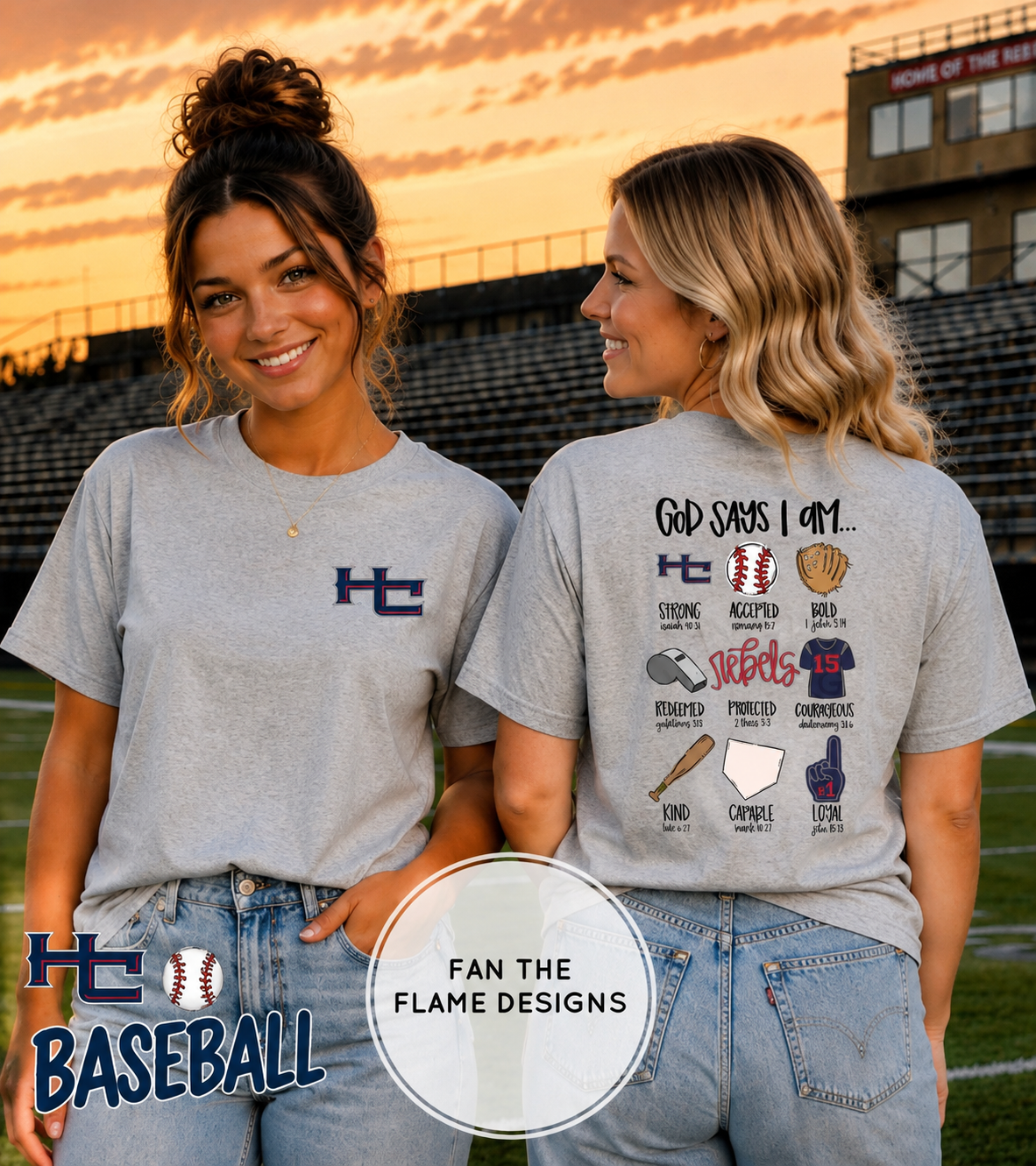 God says I am…HC Rebel Baseball version
