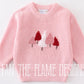 Handmade Pink Christmas Tree Sweater