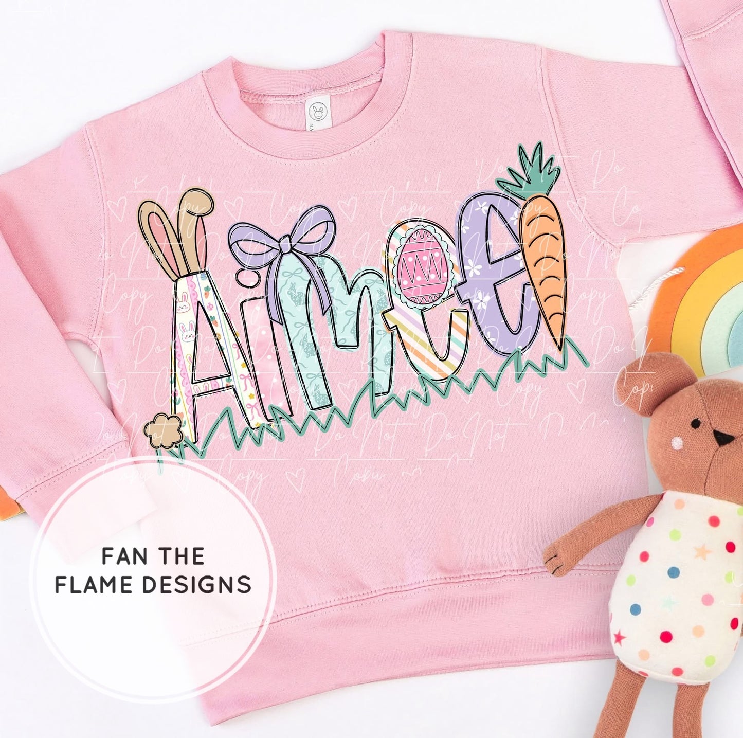 Personalized Easter Alpha Short/Long/Sweatshirt