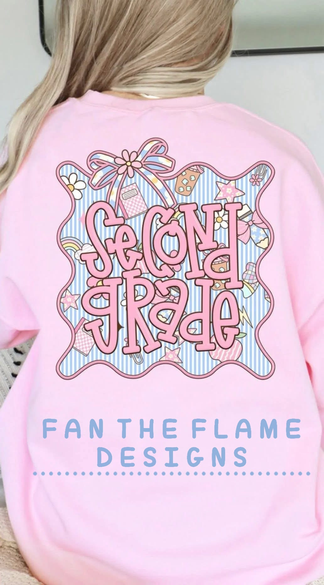 Seersucker frame Grade Levels tee/tank