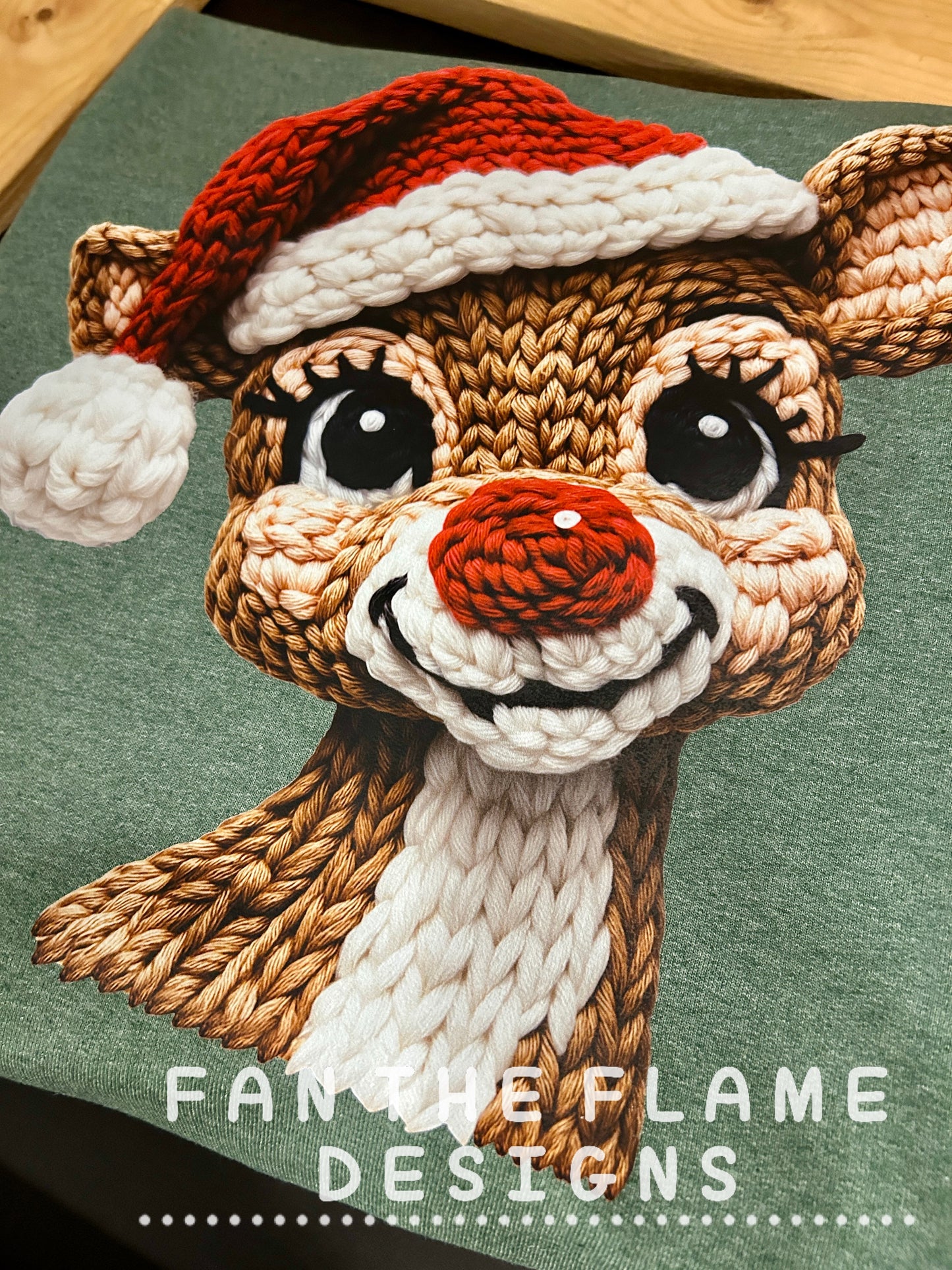 Christmas Reindeer Crochet Tee/Sweatshirt