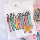Teacher pencil bow tee/sweatshirt
