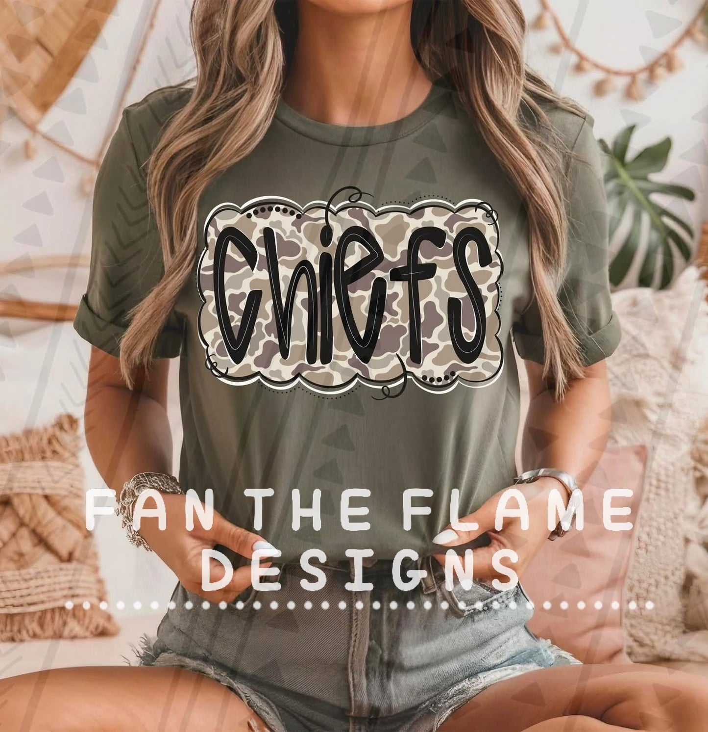 Camo black mascots Tee/Sweatshirt