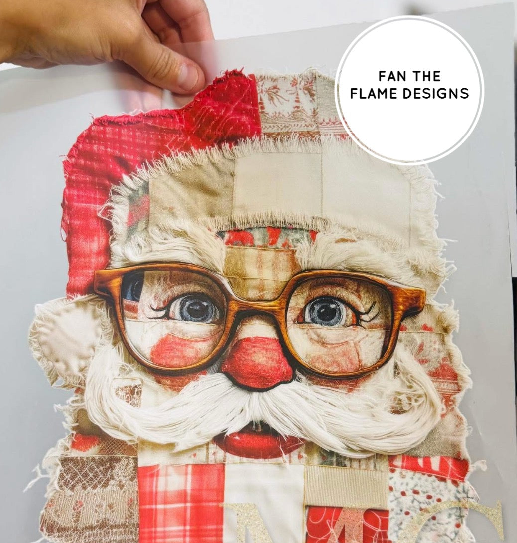Patchwork Santa Tee/Sweatshirt