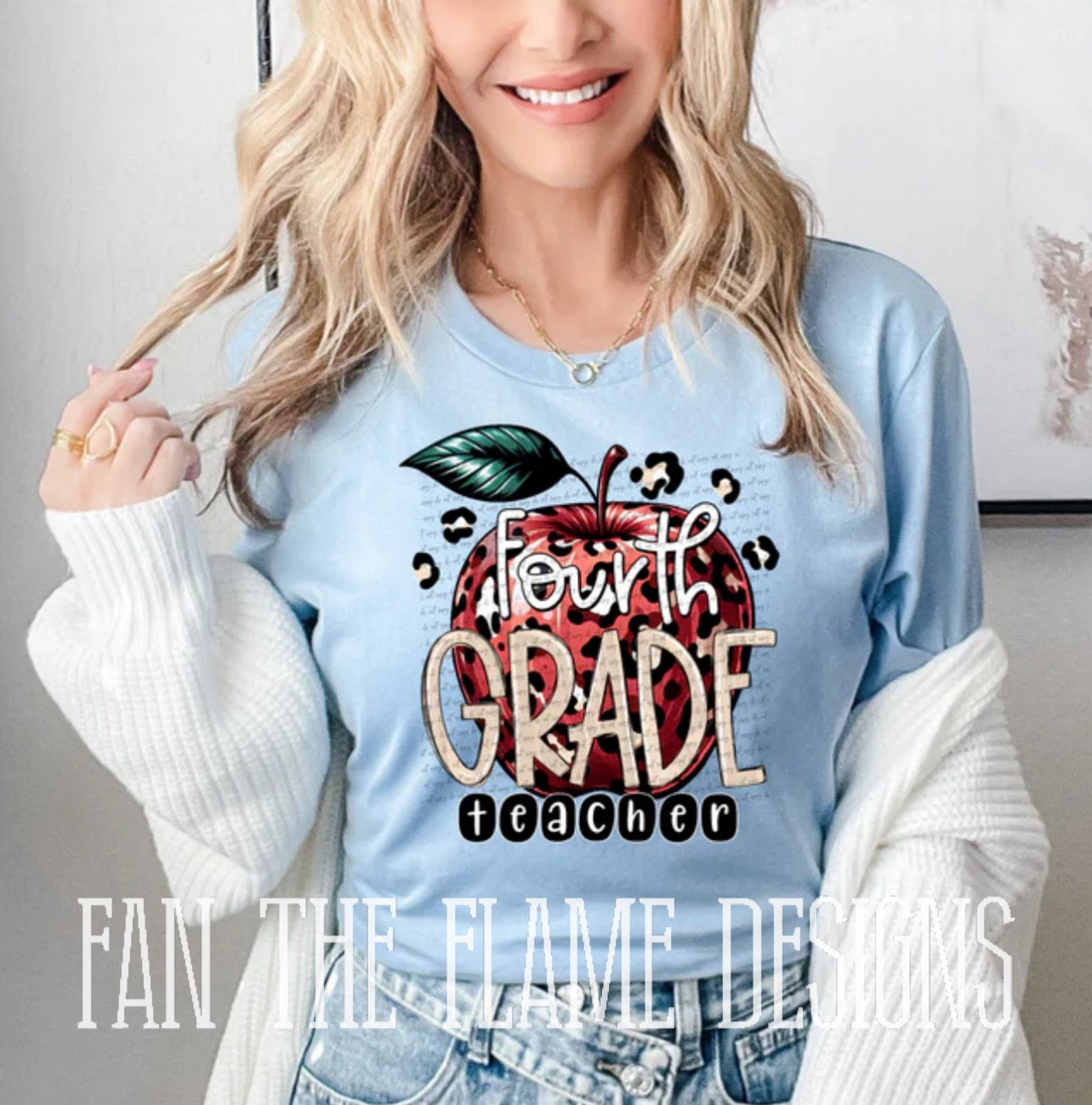 Teacher Grade Level Apple tee/sweatshirt