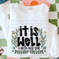 It is well with my soul flowers tee/sweatshirt